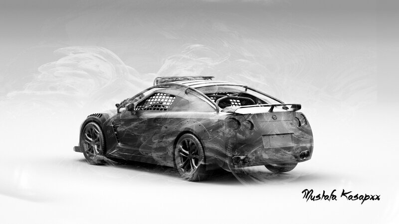 Nissan GT-R Car — Black