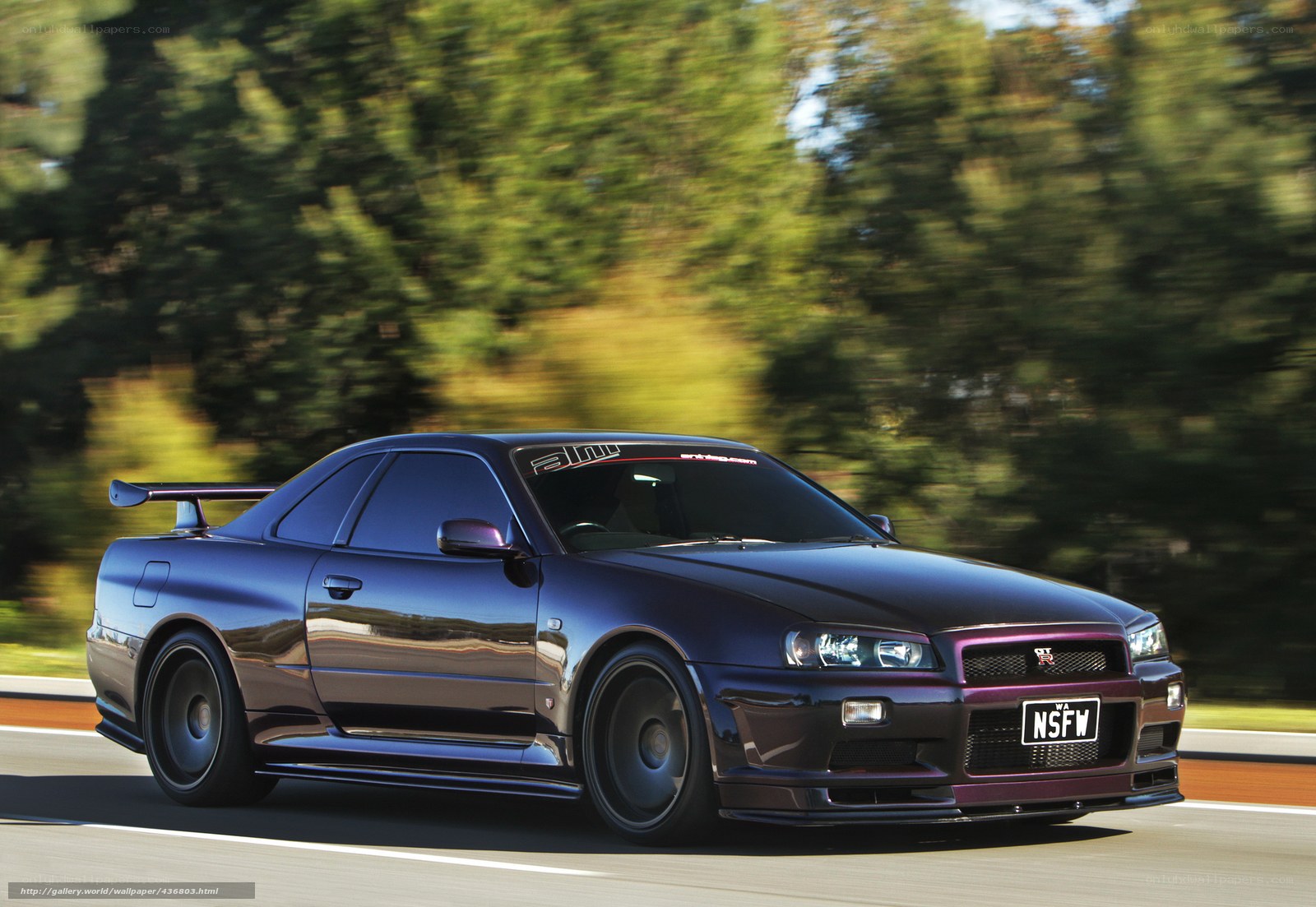 Nissan GT-R in motion