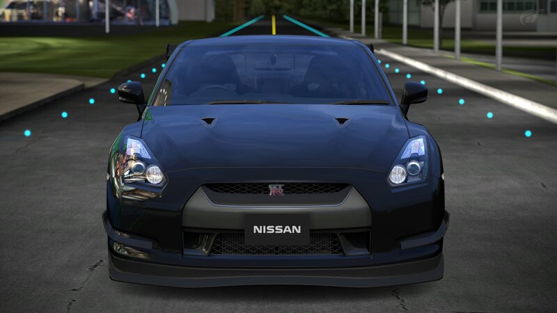 Nissan GT-R in racing game