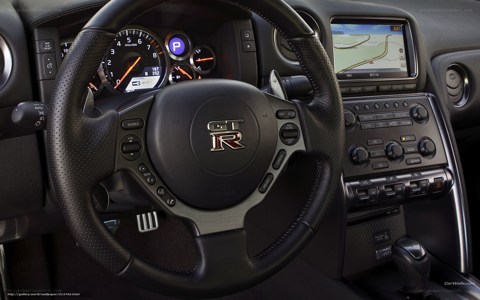 Nissan GT-R interior dashboard