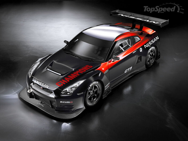 Nissan GT-R Race Car — Black, Dramatic