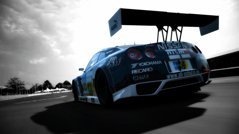 Nissan GT-R Race Car — Blue