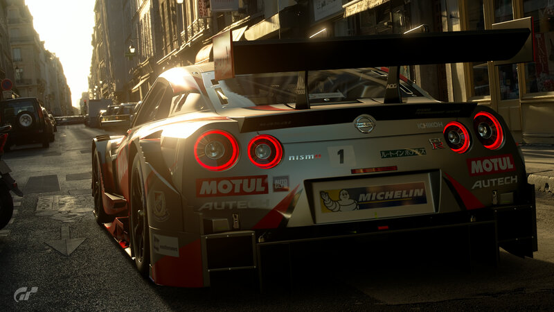 Nissan GT-R Race Car — Silver