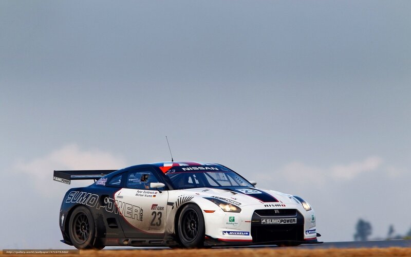 Nissan GT-R Race Car — White