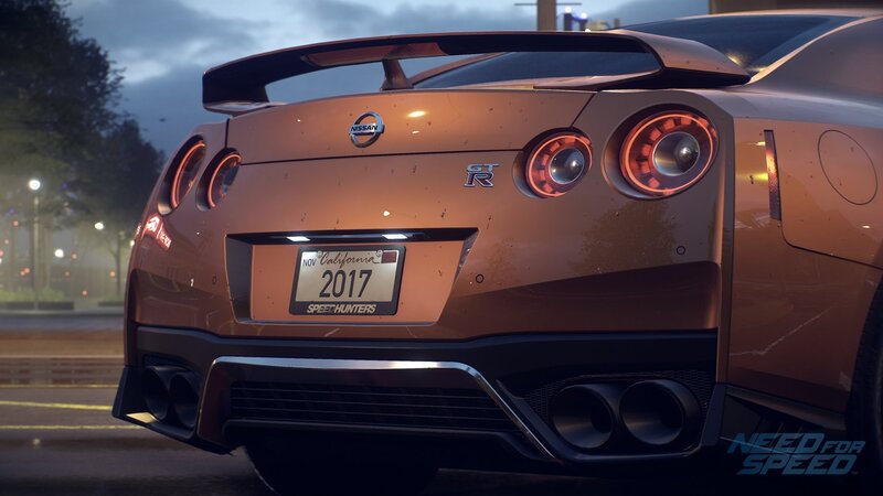 Nissan GT-R Rear View — Brown