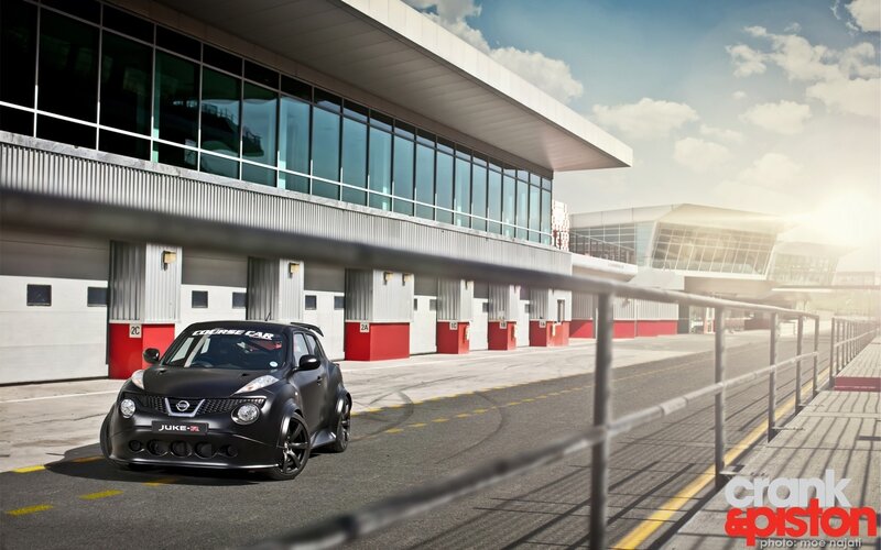Nissan Juke-R on a racetrack