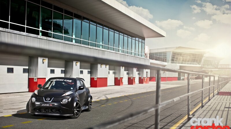 Nissan Juke-R on a racetrack