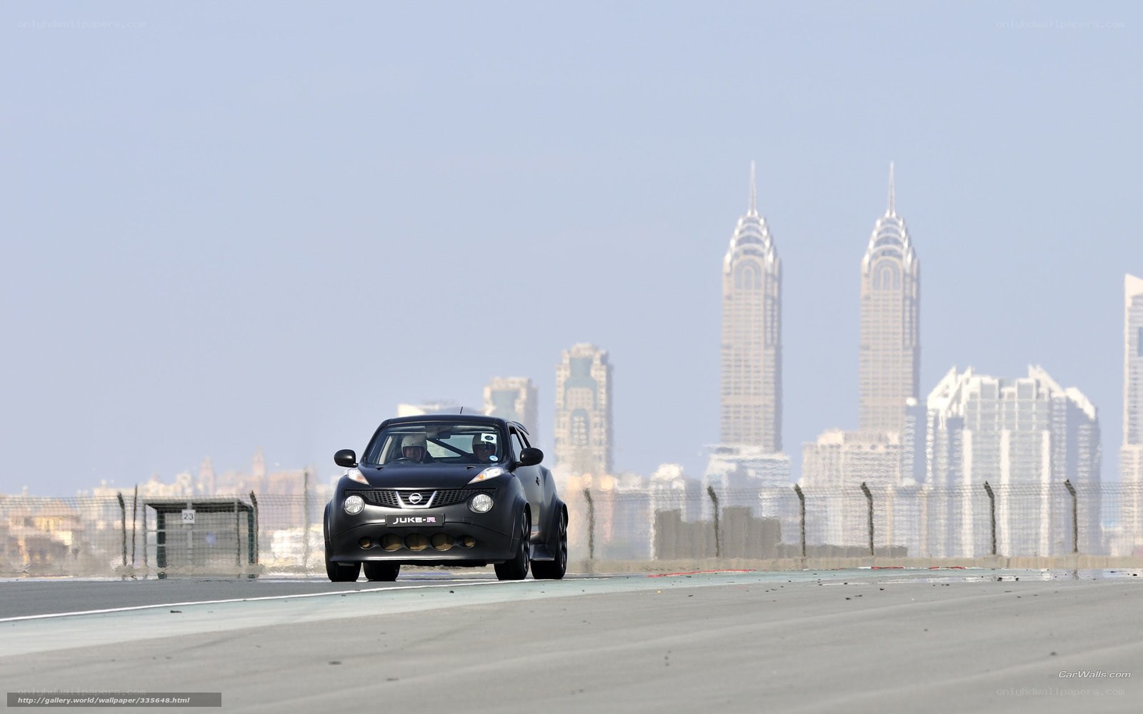 Nissan Juke-R on a racetrack