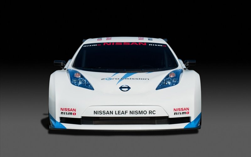 Nissan Leaf Nismo RC Race Car — White, Dramatic