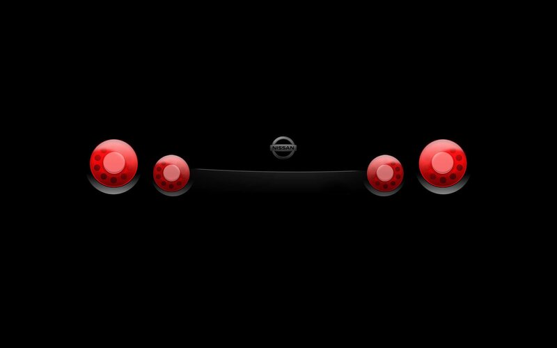 Nissan Logo with Taillights
