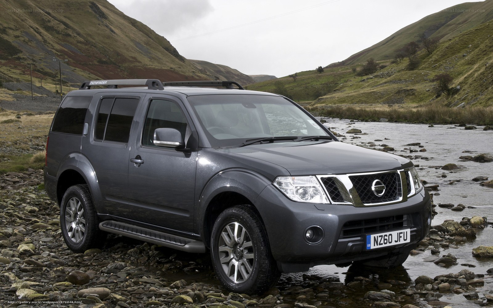 Nissan Pathfinder by river