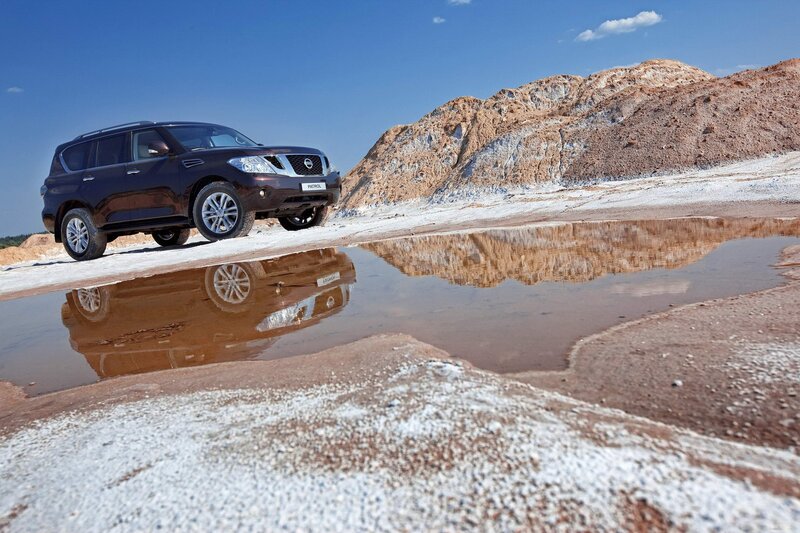 Nissan Patrol in desert landscape