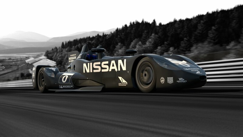 Nissan Race Car — Black, Dynamic