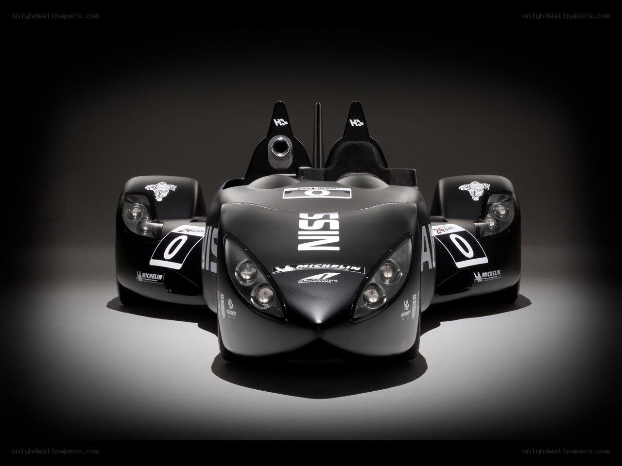 Nissan race car front view