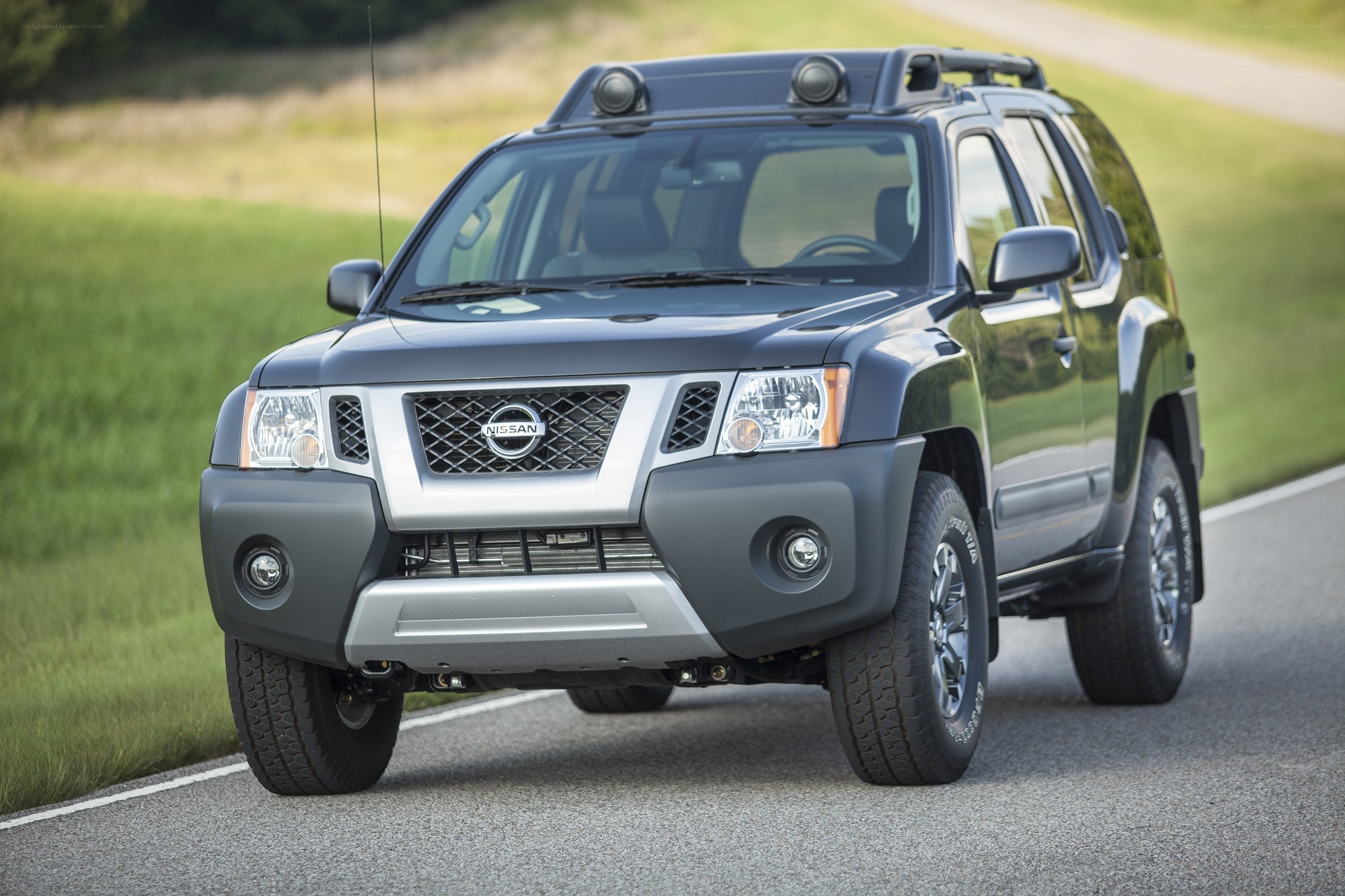 Nissan Rogue on a country road