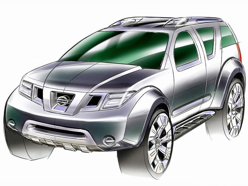 Nissan SUV concept sketch