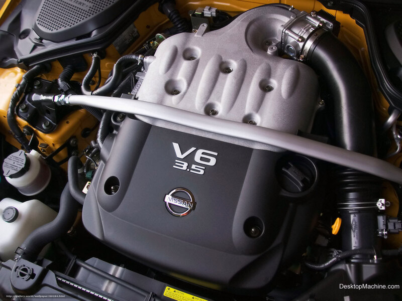 Nissan V6 3.5 Engine — Black