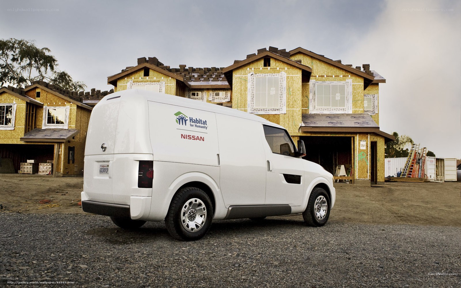 Nissan van at Habitat for Humanity site