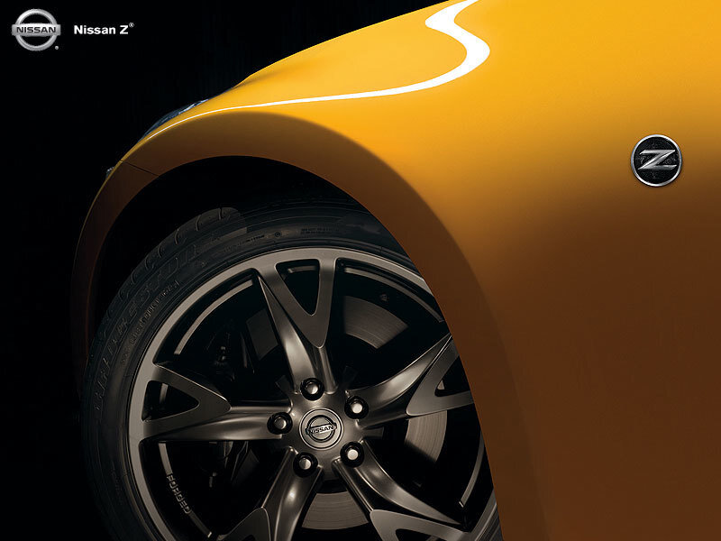Nissan Z car wheel close-up