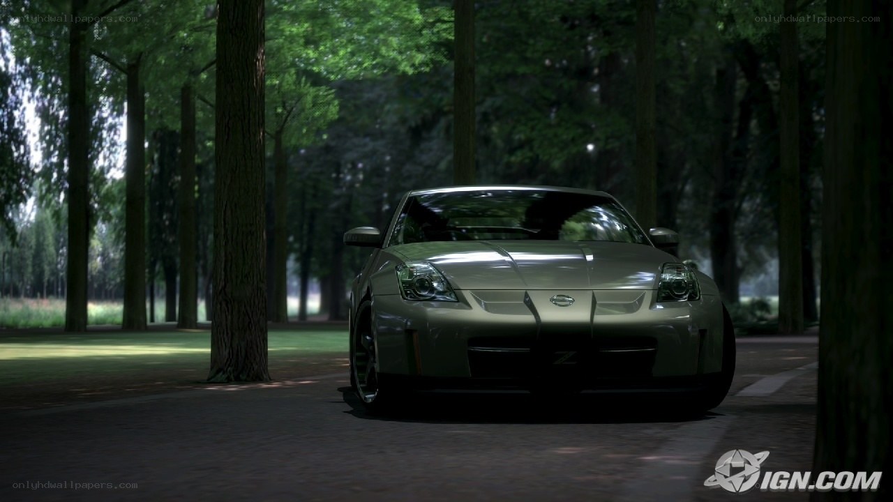 Nissan Z in a forest