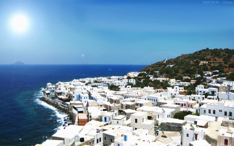 Nisyros village by the sea