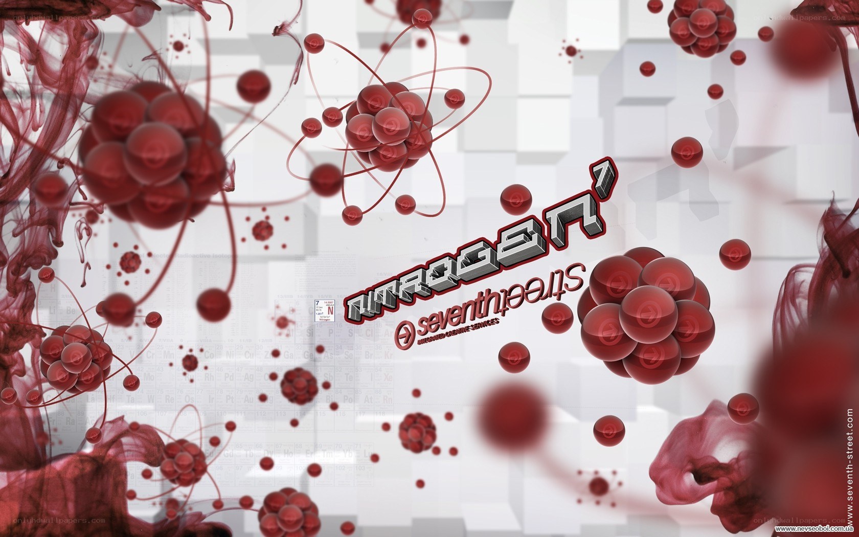 Nitrogen molecule animation