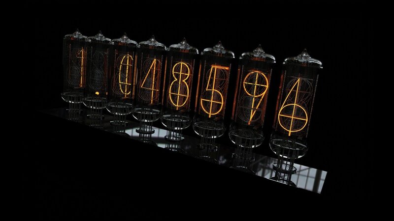 Nixie Tube Clock — Black