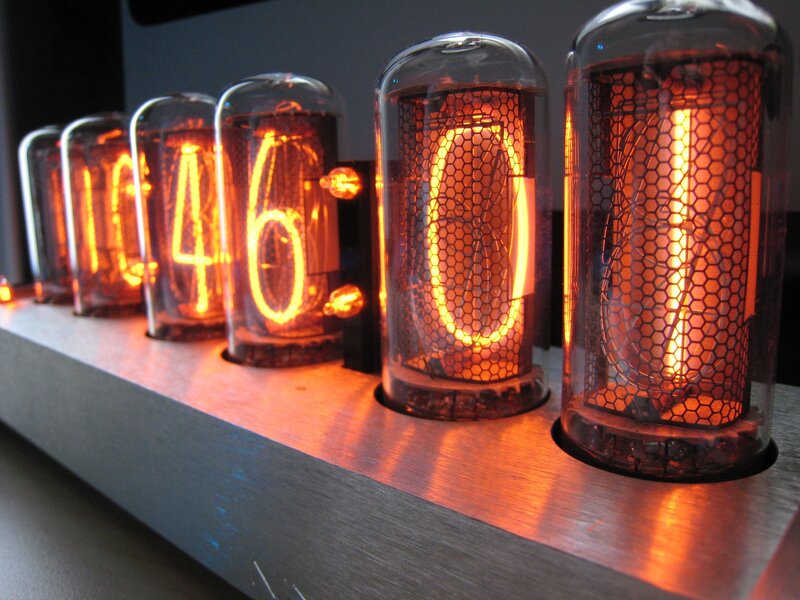 Nixie Tube Clock — Orange