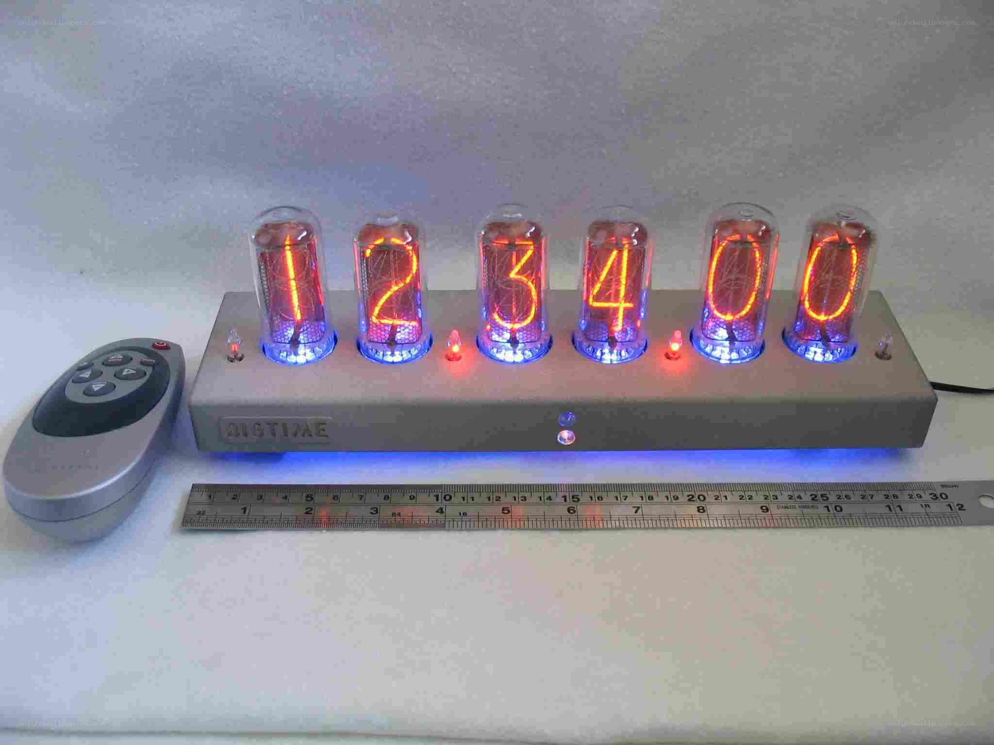 Nixie tube clock with remote