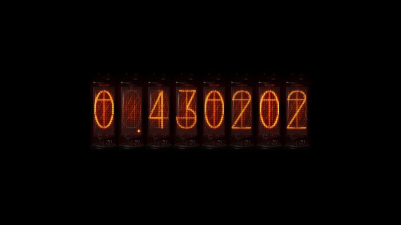 Nixie Tube Display — Black