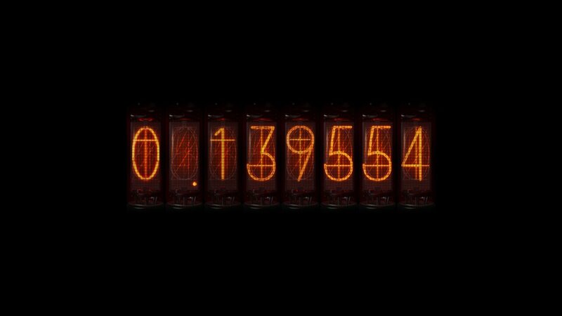 Nixie Tube Display — Digital Art