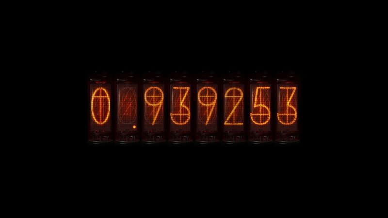 Nixie Tube Display — Numbers