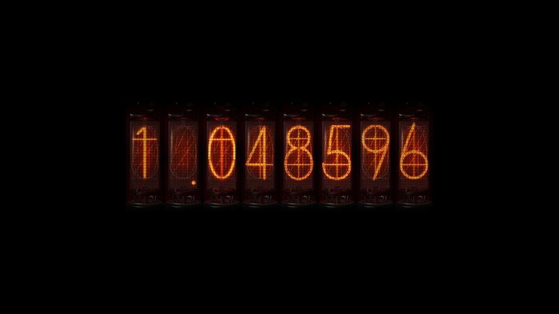 Nixie Tube Display — Orange