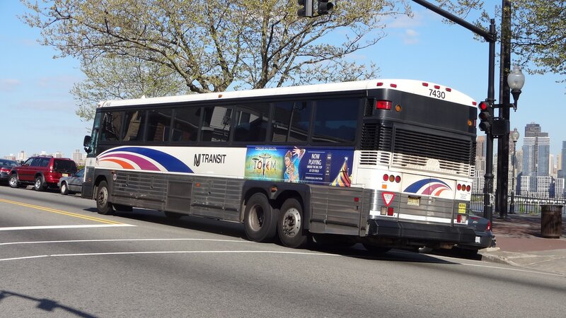 NJ Transit Bus on Street