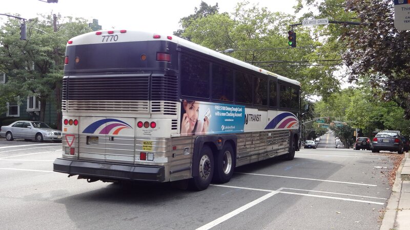 NJ Transit Bus — White