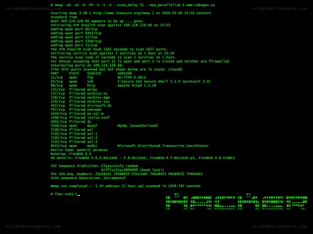Nmap scan results for cubagov.cu
