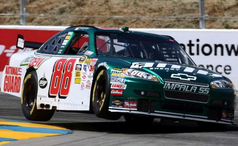 No. 88 race car on track