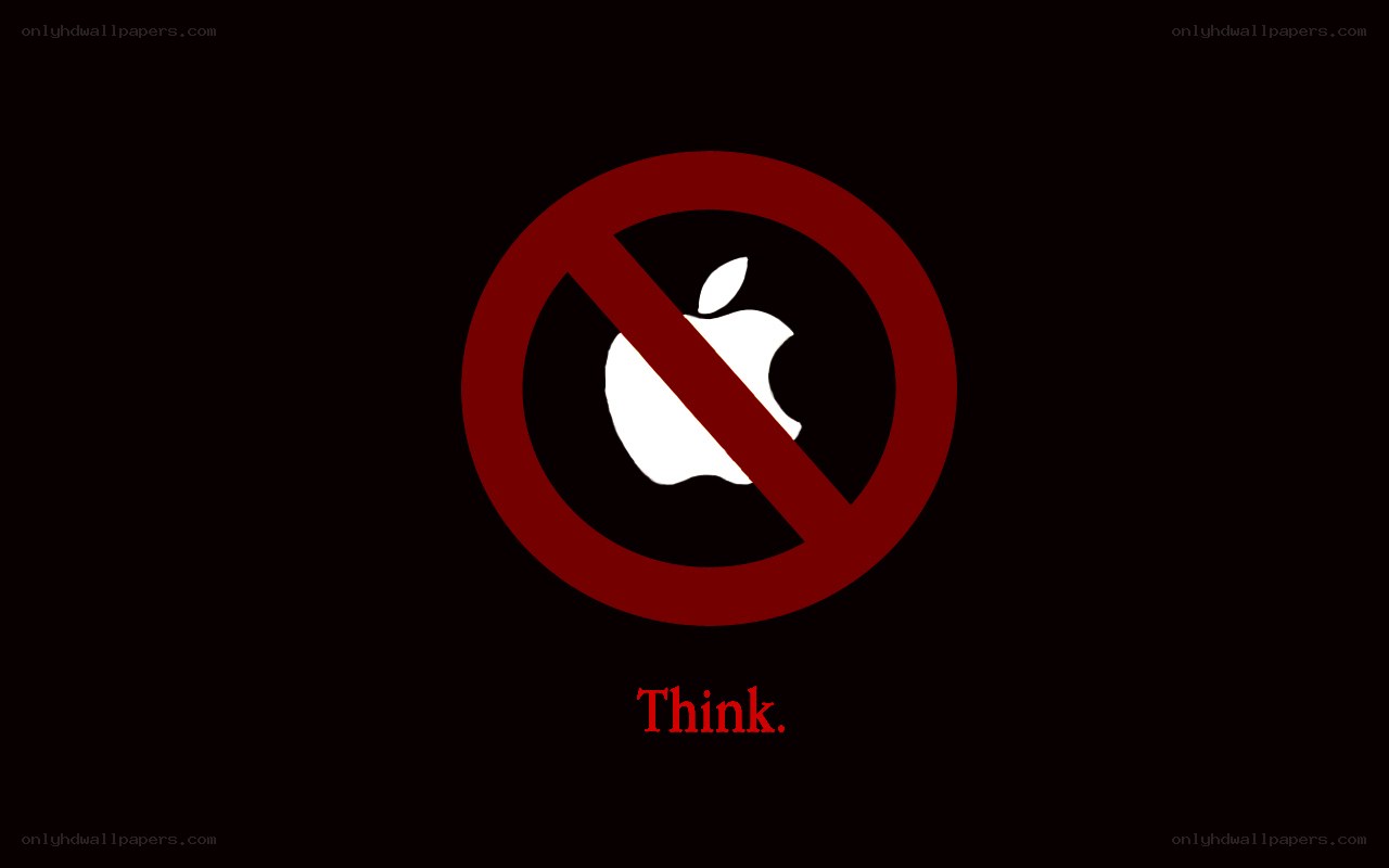 No Apple logo symbol