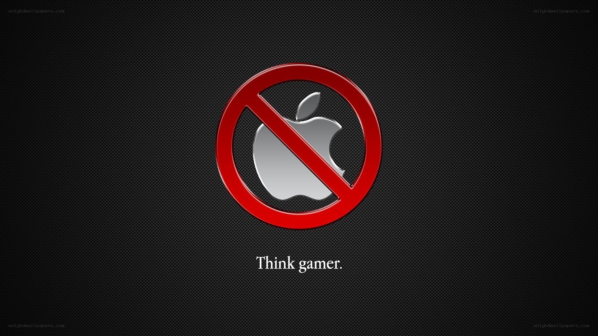 No Apple symbol with text