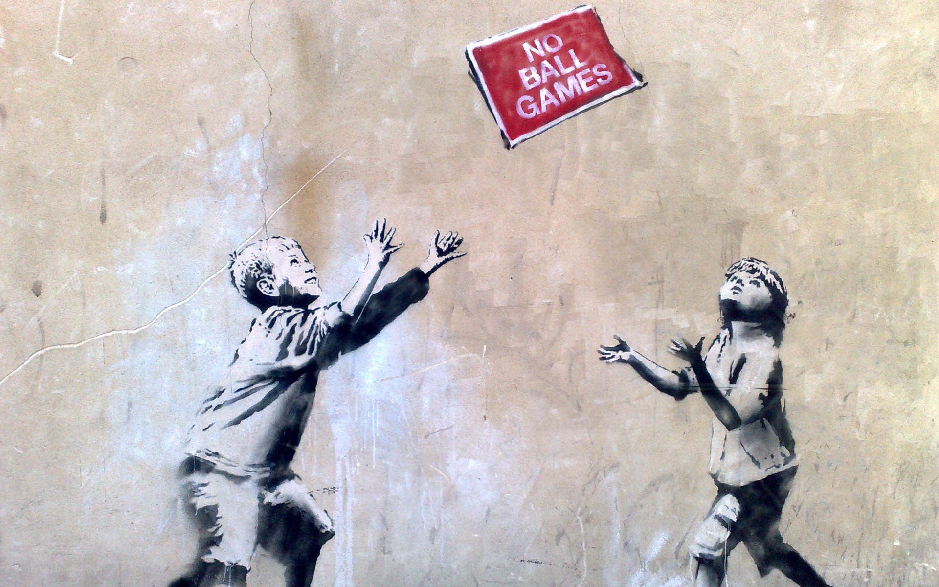 No Ball Games graffiti