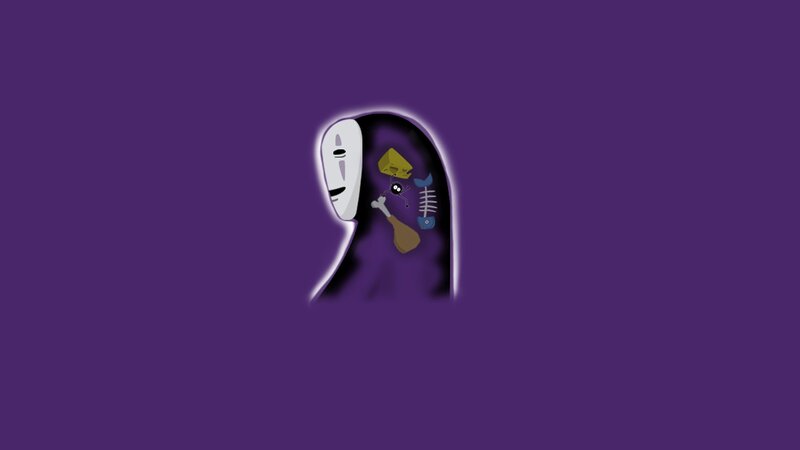 No-Face Character — Purple