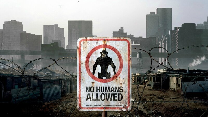 No Humans Allowed Sign — Gray, Dystopian, Digital Art