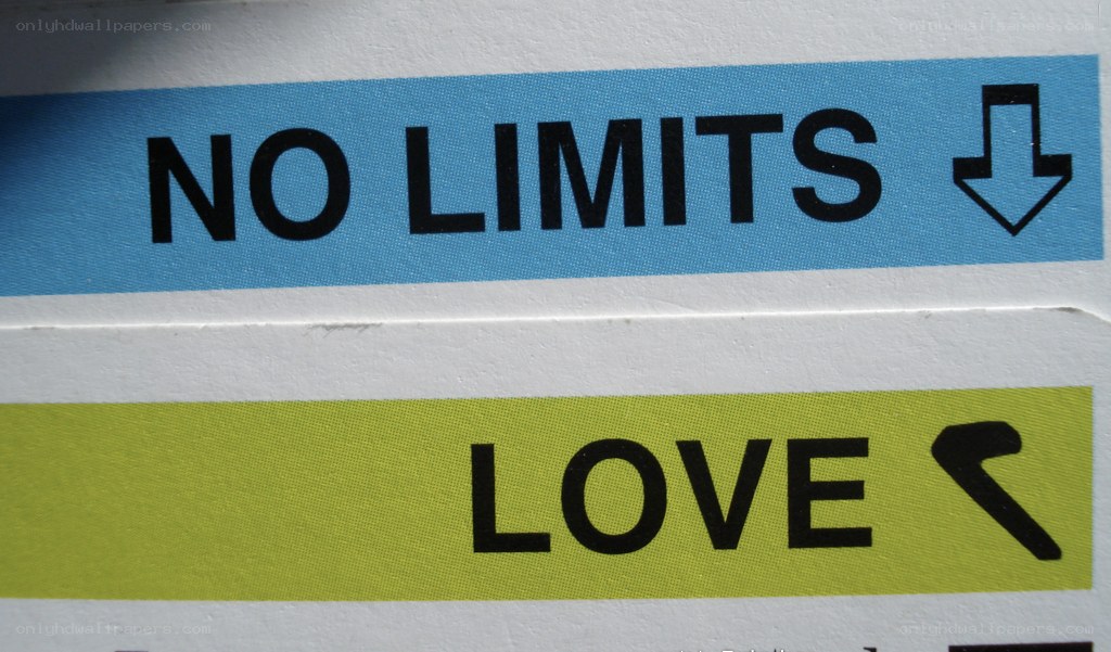 No Limits Love Sign
