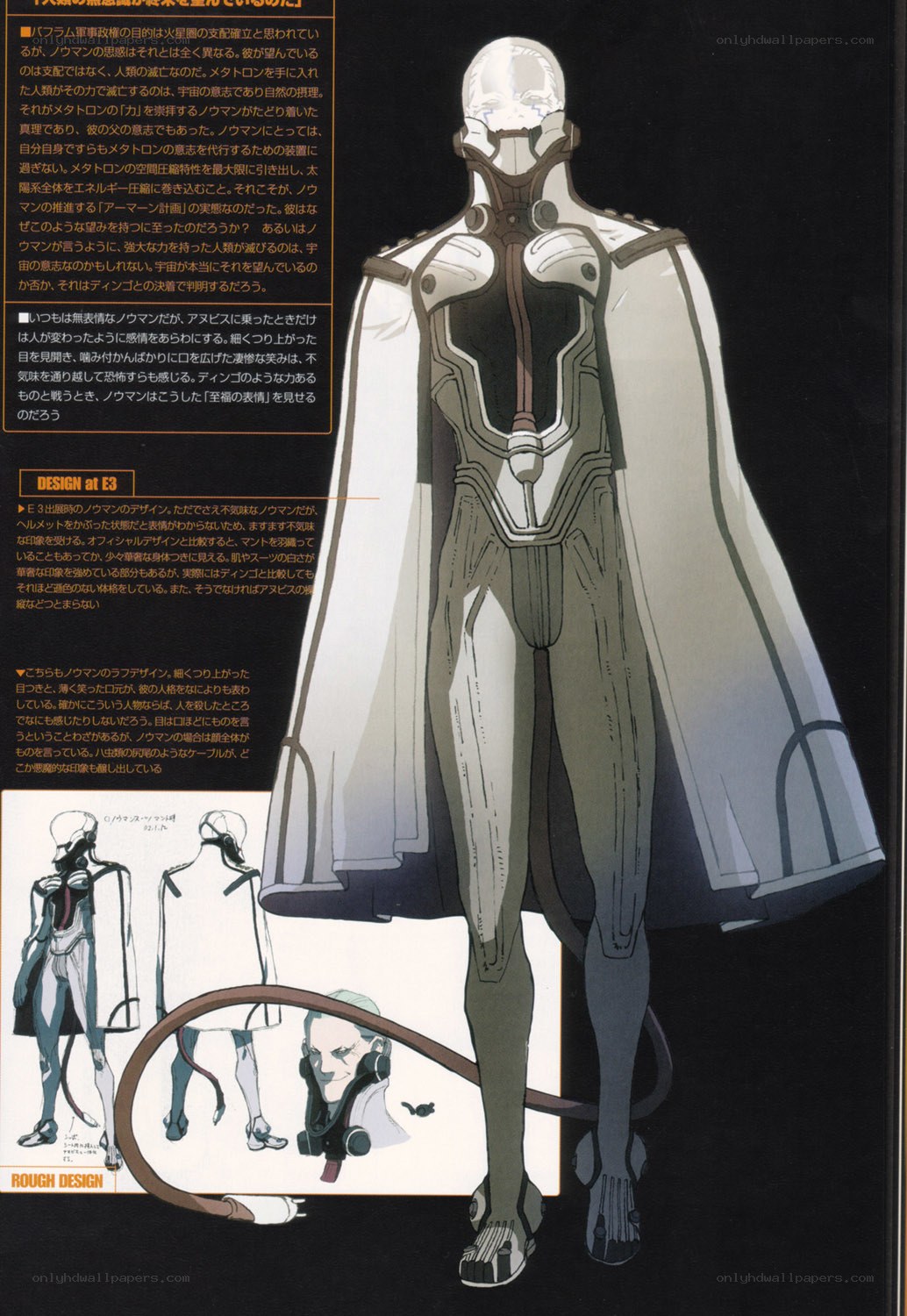 No Man character design sheet