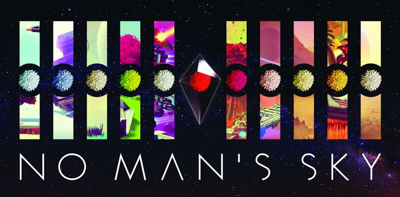 No Man's Sky Game Logo — Black