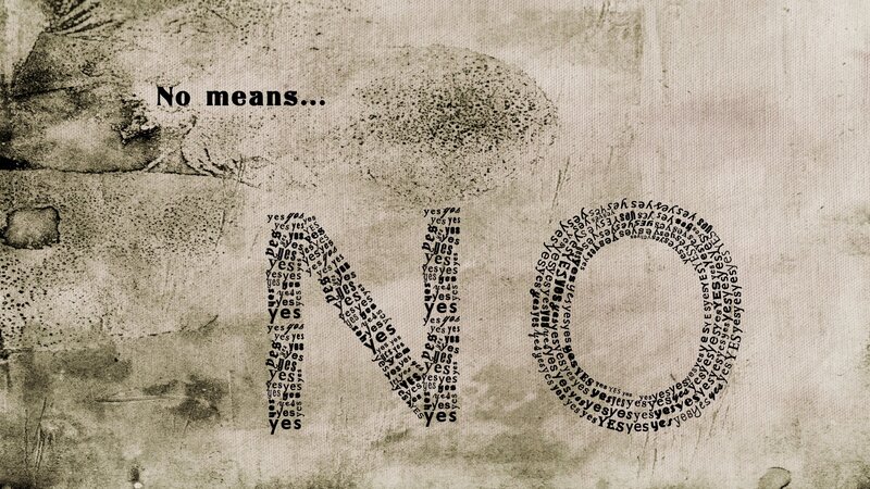 No means no artwork