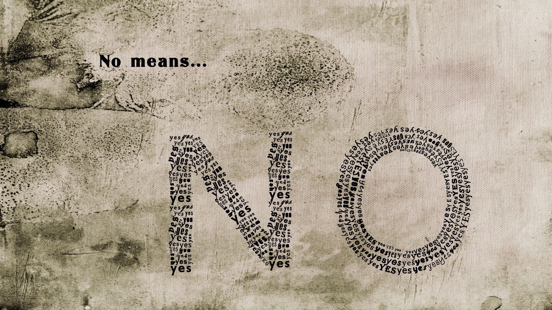 No means no artwork
