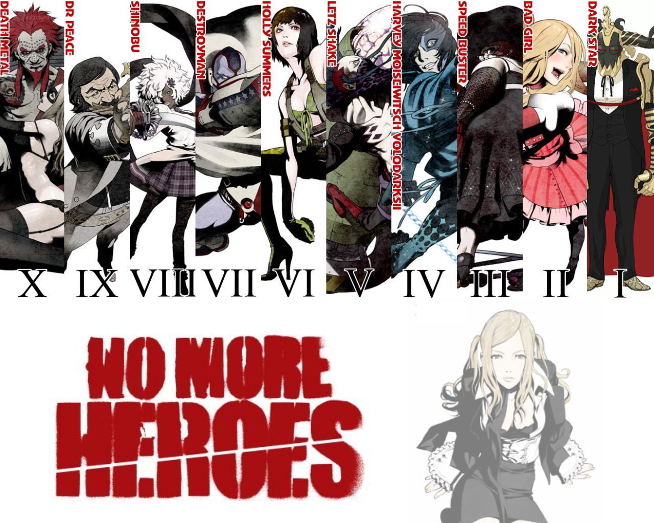 No More Heroes character lineup