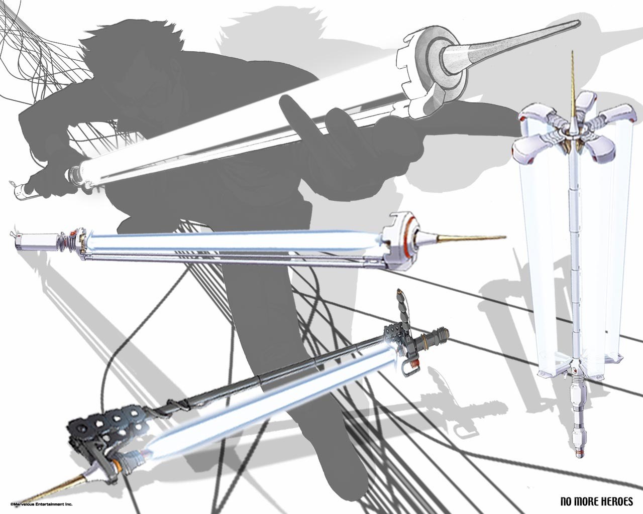 No More Heroes weapon concept art