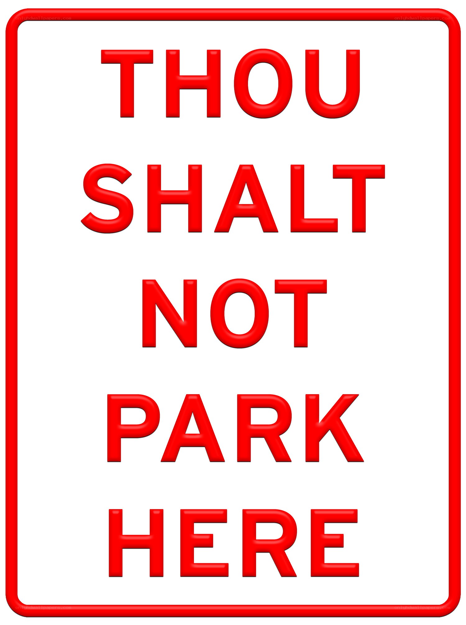 No Parking Sign